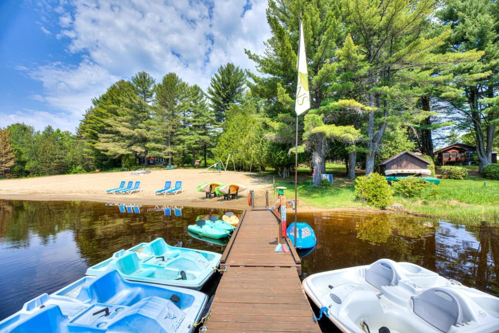 Domaine Chalets Des Pins Rawdon Exterior foto